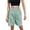 Mint Green, variant on Bermuda Shorts for Women Knee Length High Waisted Cotton Elastic Waist Summer Dressy Casual Long Chino Shorts Yellow L