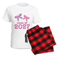 thumbnail image 5 of CafePress - Class Of 2027 Girls Graduation Women's Light Pajam - Women's Short Sleeve Print T-Shirt and Pants Light Cotton Pajama Set, 5 of 7
