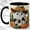 Black, variant on Cowboy Ghost Coffee Mug, Western Pumpkin Mug, Ceramic 11 oz