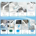 thumbnail image 4 of 9 in 1 Electric Spin Scrubber, New Cordless Voice Prompt Cleaning Brush with 9 Replaceable Brush Heads, 3 Adjustable Speeds, 4 of 4