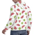thumbnail image 6 of Salouo Watermelon And Kiwi Pattern Men's Fall Hoodie Sweatshirt,Sport Hoodie with Pockets for Men Pullover Casual Hooded Sweatshirt-X-Large, 6 of 7