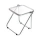 thumbnail image 4 of Mesa plegable con bandeja, mesa plegable pequeña, ahorra espacio, mesa auxiliar multifuncional pequeña para oficina, apartamento, hogar, dormitorio Transparente, 4 of 8