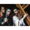 thumbnail image 3 of Anonymous 18x14 Black Modern Framed Museum Art Print Titled - Christ Carrying the Cross with the Virgin and Saint John (1570), 3 of 5
