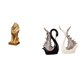 thumbnail image 1 of Figura de león, estatua de cisne, figuras coleccionables de resina, esculturas ornamentales, superficie lisa, ideal para regalar, decoración del hogar, 1 of 8