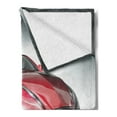 thumbnail image 2 of Cars Soft Flannel Fleece Throw Blanket, Modern Era Sports Car Designed for Spirited Performance and Fast Speed Racing Print, Cozy Plush for Indoor and Outdoor Use, 60" x 80", Grey Red, by Ambesonne, 2 of 5