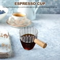 thumbnail image 2 of Milk Cup Scale Coffee Measuring Espresso Shot Glasses Concentrate Cups Triangle Beverage Wood, 2 of 6