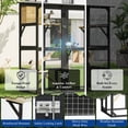 thumbnail image 2 of ANPOO 71''Luxury Walk-In Outdoor Catio, Large Wooden Cat Enclosure with Sloped Weatherproof Roof, Multi-Level Cat House with Cat Condo, Sisal Post & Ramps, Escape-Proof Cat Cage for Multiple Cats, 2 of 10