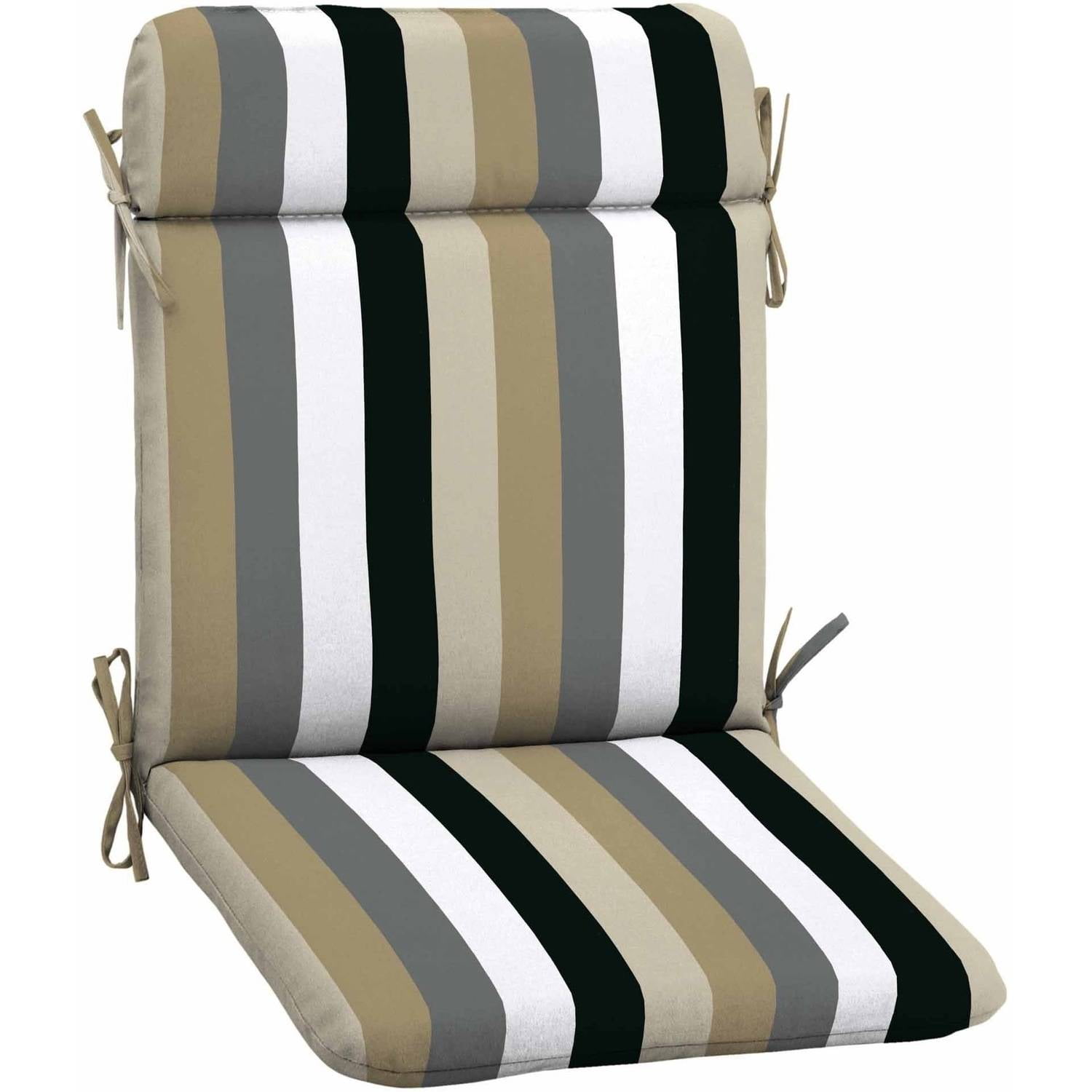 Mainstays Outdoor Patio Mid Back Chair Cushion, Multiple Patterns