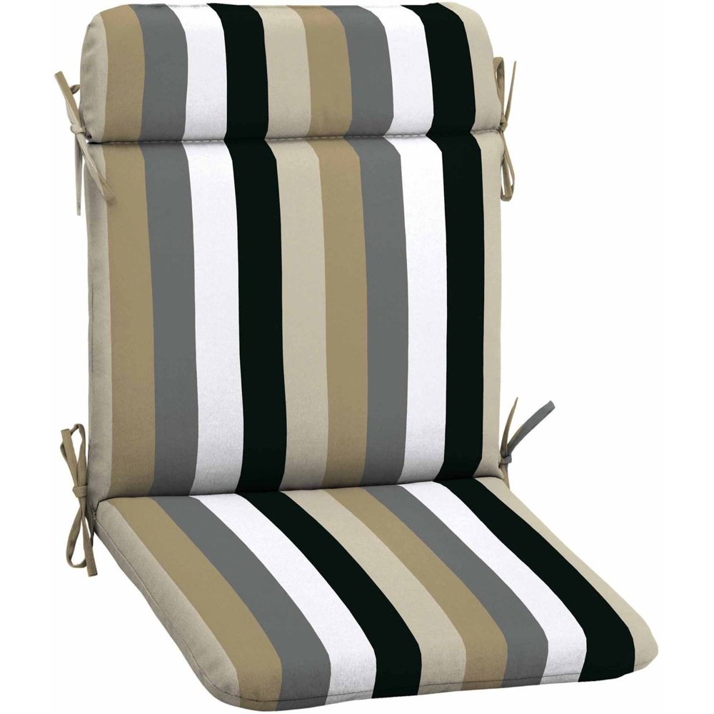 Mainstays Outdoor Patio Mid Back Chair Cushion, Multiple Patterns