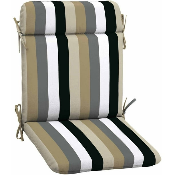 Mainstays Outdoor Patio Mid Back Chair Cushion, Multiple Patterns
