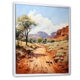 thumbnail image 2 of Designart "Enchanted Red Rock Spires" Australia Floater Framed Canvas Print, 2 of 7