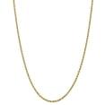 thumbnail image 3 of The Black Bow 2.25mm 10k Yellow Gold Diamond Cut Solid Rope Chain Necklace, 26 Inch, 3 of 9