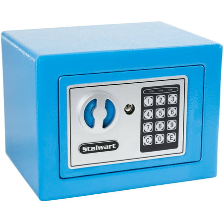 Digital Security Safe Box for Valuables - Compact Steel Lock Box with Electronic Combination Keypad by Stalwart- (Best Home Safe For Valuables)
