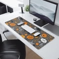 thumbnail image 2 of Long Mouse Pads for Desk,Halloween Ghost Pumpkin Pattern Desk Mats on Top Of Desks, Desk Mouse Pad Extra Large with 3mm Non-Slip Base and Stitched Edge for Gaming,Office,Work,Home 31.5x11.8in, 2 of 5