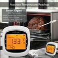 thumbnail image 6 of NutriChef Smart Bluetooth BBQ Grill Thermometer PWIRBBQ80 - Indicator Light, Wireless, Digital Display, Backlight, Temperature History, Alarm, Hassle-free - For Barbecue - White, Black, 6 of 8