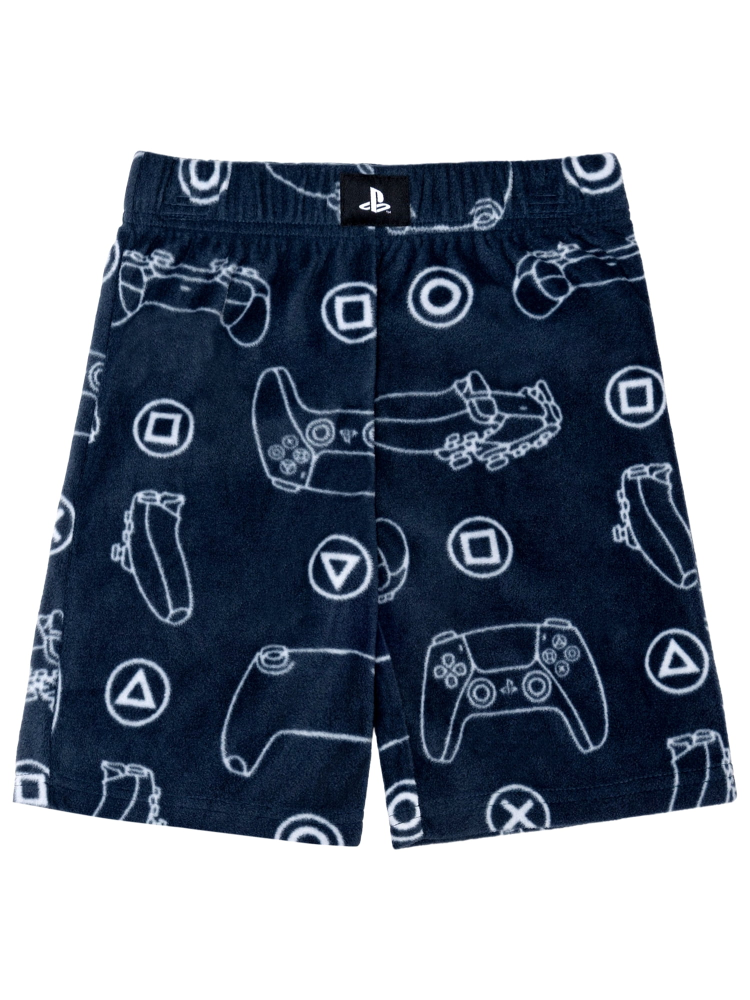 PlayStation Boys Tween Long Sleeve Top and Short Pajama Set, 2-Piece, Sizes 4-12