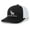 Black/White, variant on Scenic Deer Mens Embroidered Mesh Back Trucker Hat Baseball Cap, Navy/Navy