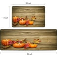 thumbnail image 2 of Fall Pumpkin Halloween Autumn Harvest Kitchen Rugs and Mats Kitchen Mat for Floor Non Skid Washable 2 Pieces 17X48+17X24 Inches, 2 of 6