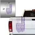 thumbnail image 2 of Freedom Distressed American USA US Flag Truck Tailgate Vinyl Decal Sticker fits most Pickup Trucks U.S. Decal for Liberty, Independence, Self-determination, Autonomy (11" x 20", Lavender), 2 of 8