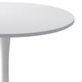 thumbnail image 2 of 32"Modern Round Dining Table with MDF Table Top, Metal Base, Dining Table, End Table, Coffee Table for Dining Room, Kitchen, Living Room (White), 2 of 6