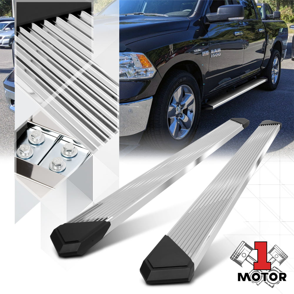 Stainless Steel 6.25" Pleated Running Board Step Bar for 10-21 Ram 3500 Crew Cab