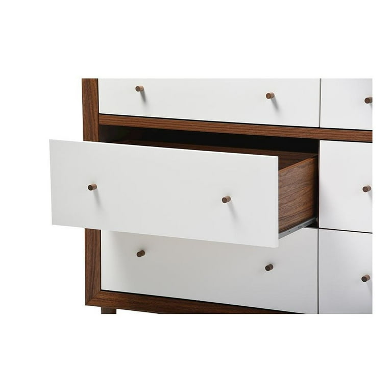 Baxton Studio Harlow Mid-century Modern Scandinavian Style Bedroom