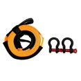 thumbnail image 3 of 5m 5Tons Heavy Duty Car Road Recovery Tow Strap Towing Ropes with 2 Tow Hooks Car Accessories Styling Car Towing Ropes ,Easy to Use, 3 of 7