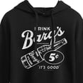 thumbnail image 3 of Barqs - Women's Cropped Graphic Hoodie, 3 of 5
