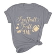 thumbnail image 2 of Lilgiuy Game Day Football Sweatshirt Women Casual Letter Print Pullover Short Sleeve T-Shirt Tops Shirt Gifts for Your Co-workers or Friends, 2 of 5
