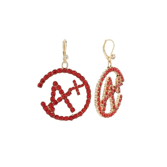 Betsey Johnson Women's A Plus Pave Drop Earrings Red
