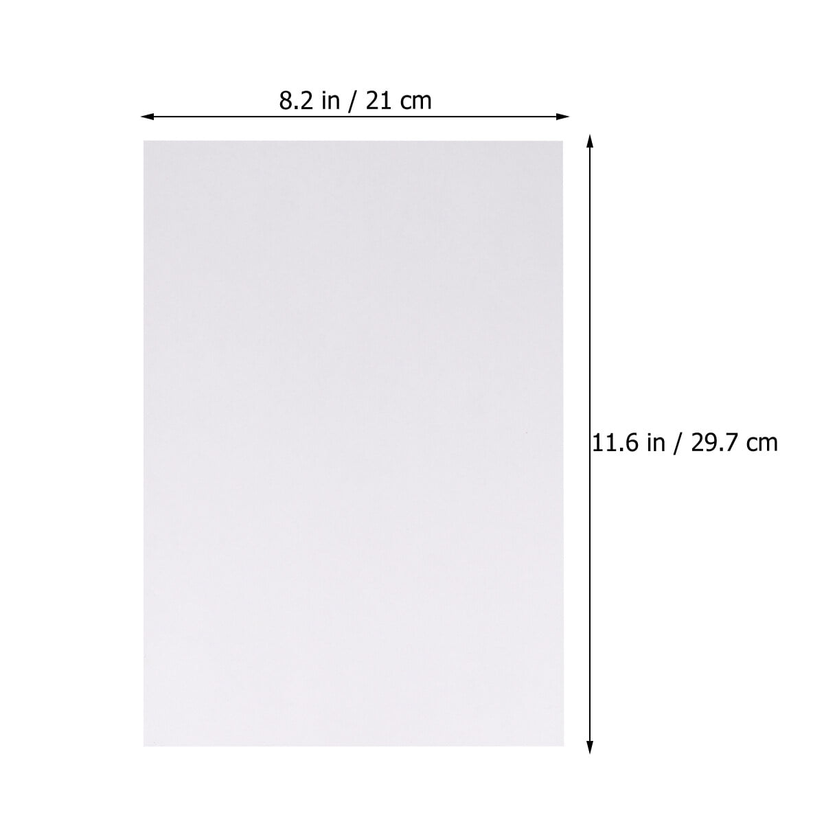 Worgeous  100 Sheets A4 Release Paper Notes Envelopes Tack Blank Nameplate Office White