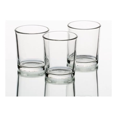 CintBllTer Set of 144 Clear Glass Votive Candle Holders