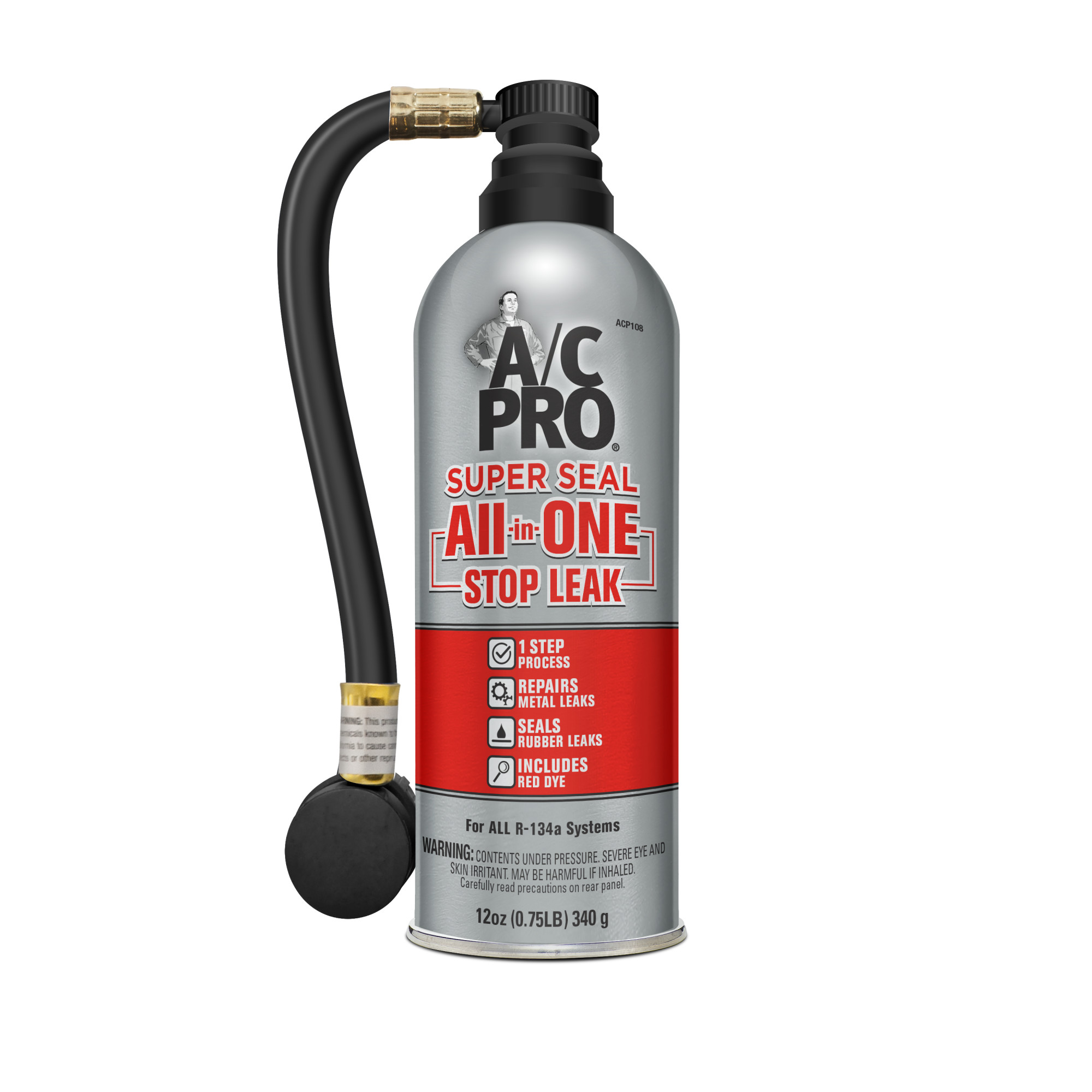 EXTREME 6x12ml Sealant Leak Stop For Refrigeration & A/C - Incl 2x Adapter - ERRECOM