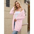 thumbnail image 6 of Cardigan Sweaters for Women Light Pink M, 6 of 10
