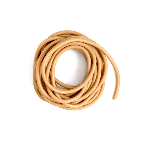 Tubo de látex natural 2055 color ámbar D.I. 6.35 Pared 3.17mm 15 Metros