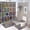 Boho 2, variant on Bathroom Rugs Sets 4 Piece with Shower Curtain, Green Marble Pattern Printed on Shower Curtain and Liner Set, Great for Master Bath Beach House Modern Home, 72 x 72 inches