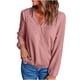 thumbnail image 1 of Blusas informales cómodas con cuello en V y encaje de manga larga para mujer Fridja hkj4603, 1 of 9