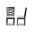 thumbnail image 3 of Baxton Studio Lanier Modern and Contemporary Grey Fabric Upholstered Espresso Brown Finished Wood 2-Piece Dining Chair, 3 of 7