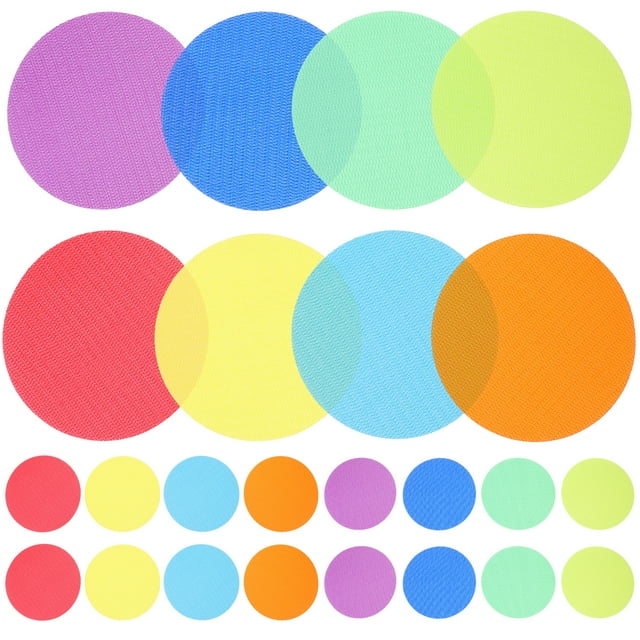 Miangastore 36 Pcs Taches de Tapis pour Salle de Classe Pois Assis Taches de Sol de Tapis Marqueurs