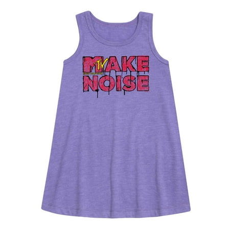 

MTV Logo - Make Noise - Toddler and Youth Girls A-line Dress