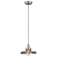 thumbnail image 1 of Maxim 25027MSKSN-BUI Mini Hi-Bay 1-Light Pendant Cord Hung with Bulb, Satin Nickel, 1 of 1