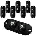 thumbnail image 3 of Ruedas universales, 16 piezas, ruedas giratorias, autoadhesivas, mini cubos de basura, poleas, electrodomésticos, ABS, acero inoxidable, 3 of 6