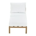 thumbnail image 4 of Elle Decor Mirabelle Outdoor Armless Lounge Chair in White and French Gold, 4 of 6