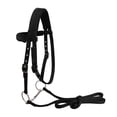thumbnail image 1 of Brida De Caballo Arnés De Rienda Headstalls Extraíble Snaffle Nylon Correas Negro L Sunnimix Riendas de brida para montar a caballo, 1 of 7