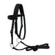 thumbnail image 1 of Brida De Caballo Arnés De Rienda Headstalls Extraíble Snaffle Nylon Correas Negro L Sunnimix Riendas de brida para montar a caballo, 1 of 7