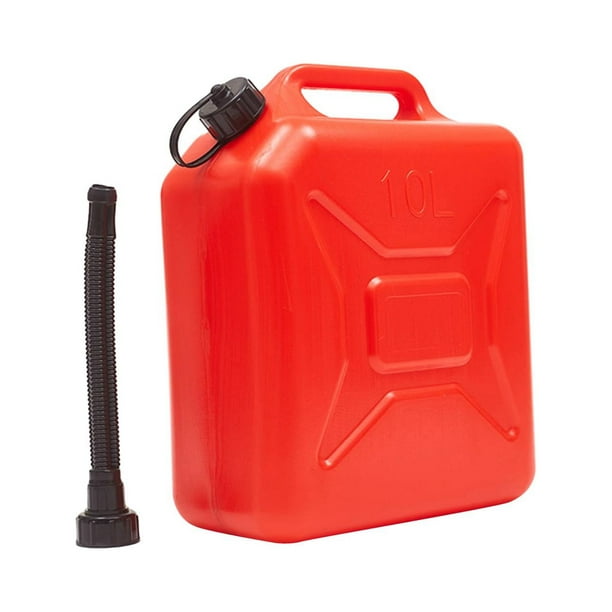 Contenedor de combustible de gas con pico Tanque de combustible Bidón de agua Bidón de gasolina para emergencias 10L