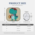 thumbnail image 3 of Kll Cool Dino Playing Skateboard Windshield Sun Shade 2-Piece Foldable Car Front Window Sunshade For Most Sedans Suv Truck- Large, 3 of 7
