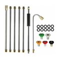 thumbnail image 1 of Kit de boquillas universales para hidrolavadora con bombilla halógena, limpieza de superficies sensibles, conexión rápida, variedad de chorros para diferentes tareas hasta 4000 psi, 1 of 5