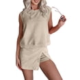 thumbnail image 2 of Mohiass Athletic Sets for Women Skirt/Skort Sets Women 2 Piece Outfits Travel Tank Top Lined Split Summer Lounge Set 2 Pieces Khaki XL, 2 of 8
