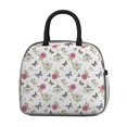 thumbnail image 2 of Womens Pioneer Flower Floral Print Pattern Lunch Box for Work,Insulated Lunch Bag for Women,Loncheras Para Mujer,Leakproof Adult Lunch Bag for Work,Beach,Travel,Picnic,Camping, 2 of 6